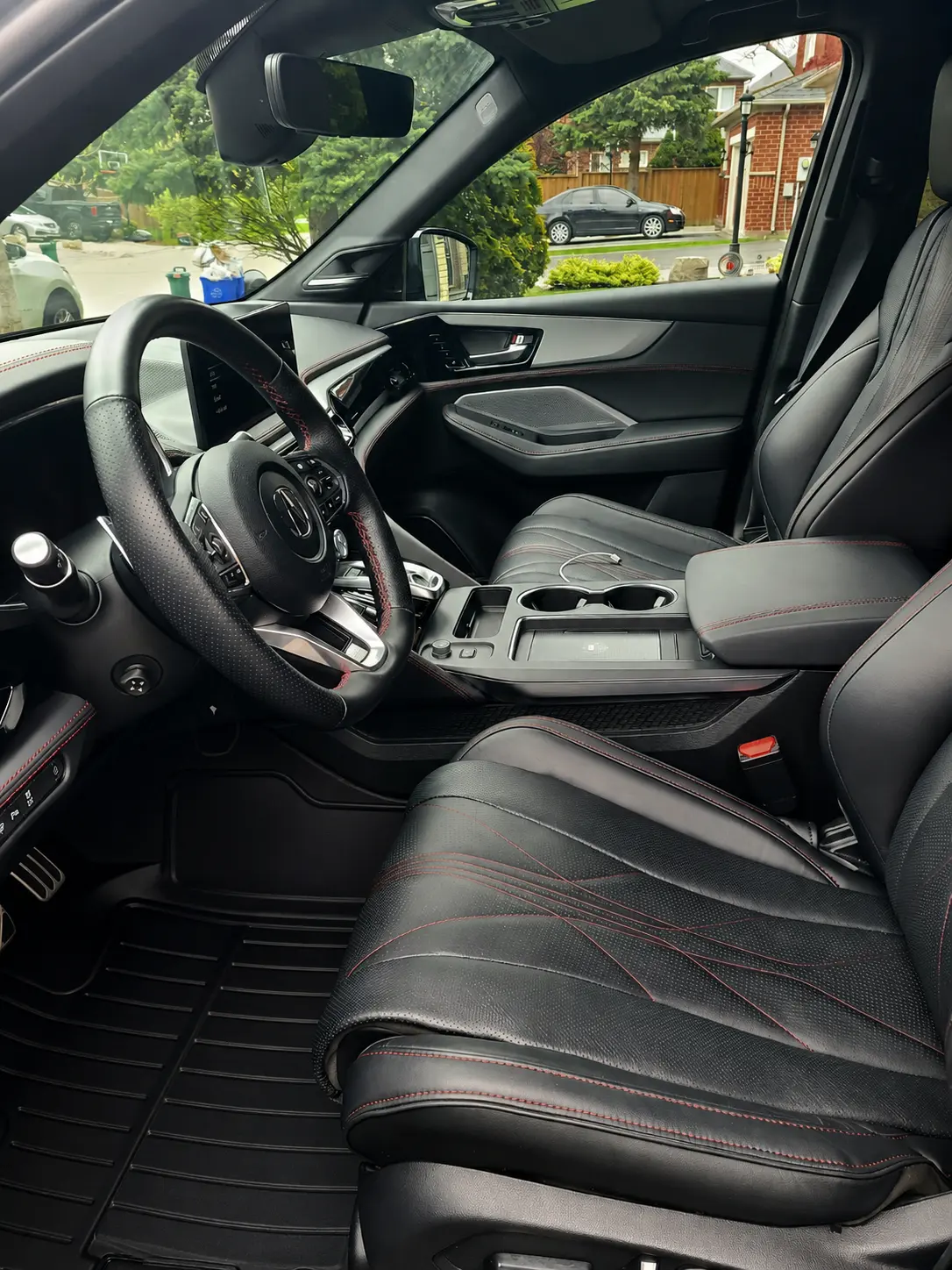 Acura interior after detailing