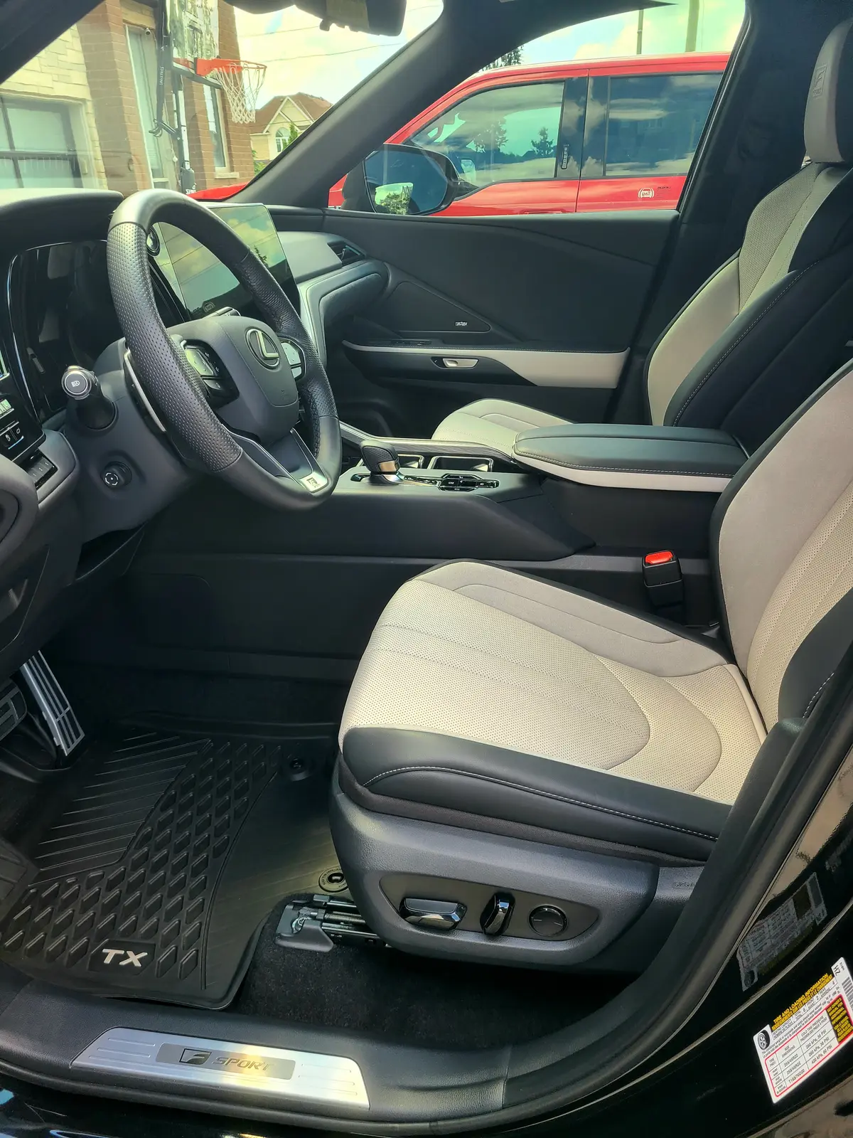 Lexus interior after detailing