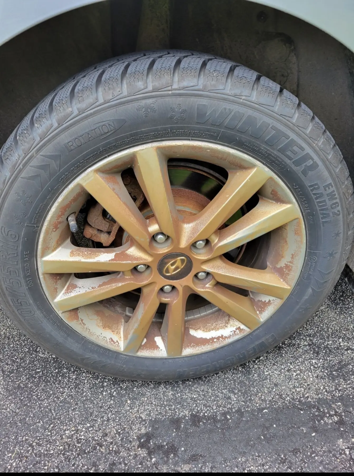 Wheel before detailing